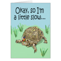 Carte tardive de joyeux anniversaire de tortue déf