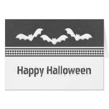 Carte timbrée allée de Halloween, gris-foncé