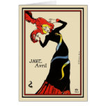 Carte : Toulouse Lautrec - Jane Avril