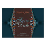 Carte turquoise élégante de mariage et d'invitatio cartes de visite professionnelles