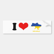 CARTE UKRAINIENNE AUTOCOLLANT POUR VOITURE
