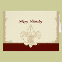 Carte universelle de joyeux anniversaire d'emblème cartes
