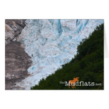 Carte vierge de glacier d'Alaska