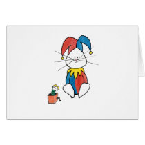 Carte vierge de lapin drôle cartes