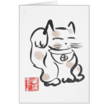 Carte vierge de Maneki Neko