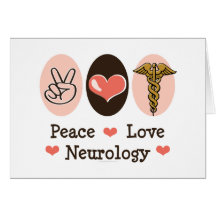 Carte vierge de neurologue de neurologie d'amour d