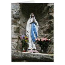 Carte vierge d'image de Lourdes