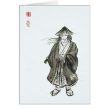Carte vierge samouraï de loup solitaire