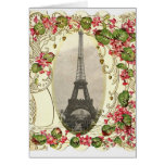 Carte vintage d'amour de Paris