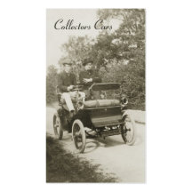 Carte vintage de commerce de l'automobile cartes de visite personnelles