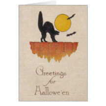 Carte vintage de Halloween