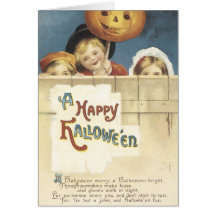 Carte vintage de Halloween