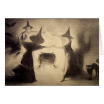 Carte vintage de Halloween