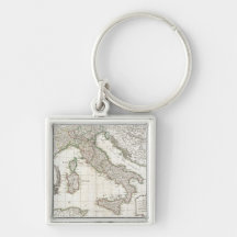 Carte vintage de l'Italie (1770) Porte-clés