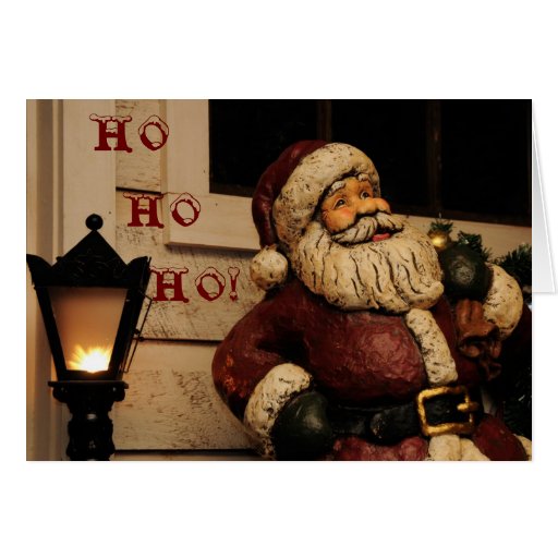 Carte vintage de Père Noël de Joyeux Noël