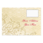 Carte vintage de RSVP Modèles De Cartes De Visite