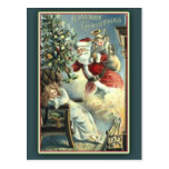 Carte vintage de sommeil d'enfant et de Noël de Pè Cartes Postales