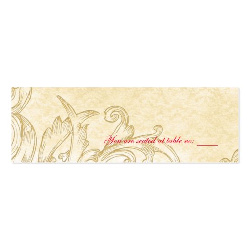 Carte vintage d'endroit cartes de visite professionnelles