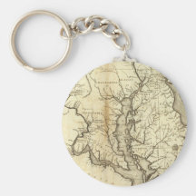 Carte vintage du Maryland (1796) Porte-clé