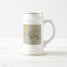 Carte vintage du monde mug