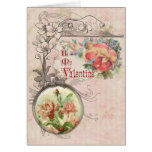 Carte vintage romantique de Valentine