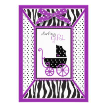 Carte violette chic d'invitation de boutique