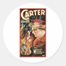 Carter la Loi magique vintage de grand magicien de Autocollants