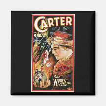 Carter la Loi magique vintage de grand magicien de Magnets Pour Réfrigérateur