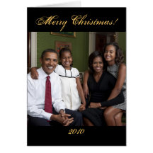 Cartes 2010 de Noël du Président Barack Obama