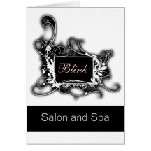 cartes chics noires et blanches de Merci d'affaire
