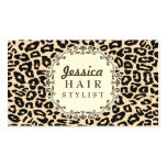 Cartes crèmes de rendez-vous de coiffeur d'emprein cartes de visite