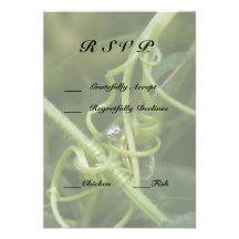Cartes d'anneau et de vigne RSVP Bristols