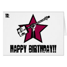 Cartes d'anniversaire de "RockStar"