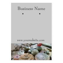Cartes de boucle d'oreille cartes de visite professionnelles