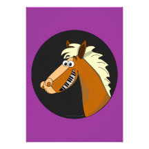 Cartes de cheval de piano cartons d'invitation