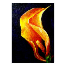 Cartes de collection d'art du zantedeschia I ACEO Modèles De Cartes De Visite
