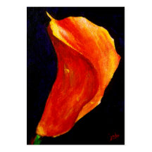Cartes de collection d'art du zantedeschia II ACEO Modèles De Cartes De Visite