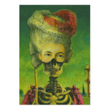 Cartes de collection gothiques d'artistes du squel cartes de visite professionnelles