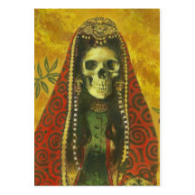 Cartes de collection squelettiques gothiques d'art carte de visite
