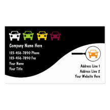 Cartes de commerce de l'automobile cartes de visite professionnelles