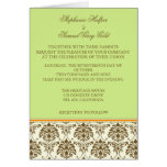 Cartes de faire-part de mariage de chocolat et de 