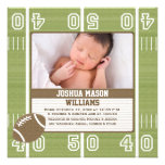 Cartes de faire-part de naissance de photo du foot