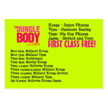 Cartes de forme physique cartes de visite personnelles