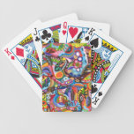 Cartes de jeu abstraites colorées