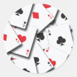 CARTES DE JEU D'AS AUTOCOLLANTS