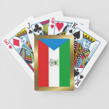 Cartes de jeu de drapeau de Guinée équatoriale