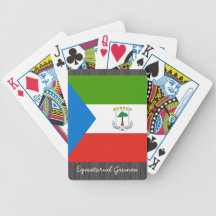 Cartes de jeu de drapeau de Guinée équatoriale