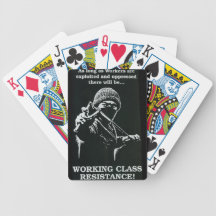 cartes de jeu de résistance de classe ouvrière