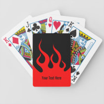 Cartes de jeu personnalisées par flammes rouges ch jeux de cartes