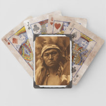 Cartes de jeu vintages de Cayuse de Natif américai Jeux De Cartes Bicyle